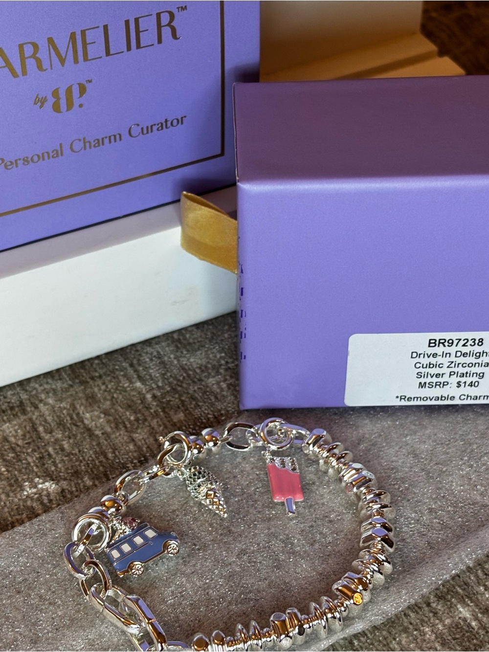 Charmelier Drive-In Delights Charm Bracelet